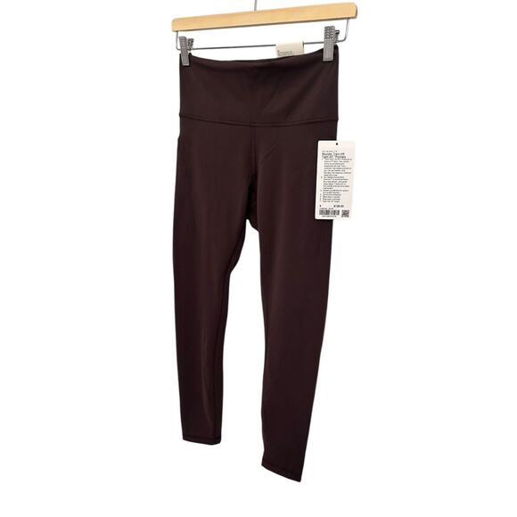 Lululemon. Wunder Train High-Rise Tight with Pockets 25" Espresso Size 8 NWT - Picture 7 of 11